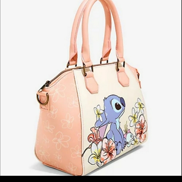 NWT Loungefly Lilo and Stitch Floral Satchel - Picture 2 of 11